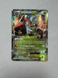 Pokemon Card XY Black Star Promo Tyrantrum EX XY70 - Image 1