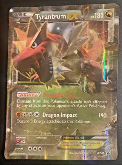 Tyrantrum EX XY70 - XY Black Star Promo JUMBO Holo Pokemon Card MP/LP - Image 1