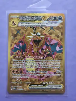 Charizard ex 228/197 PSA 8 Obsidian Flames Hyper Rare Gold 2023 Pokemon Card TCG - Image 1