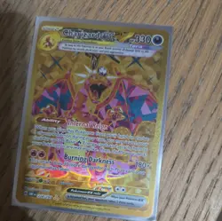 Charizard ex Gold Hyper Rare - 228/197 - Obsidian Flames Pokemon 2023 - Image 1