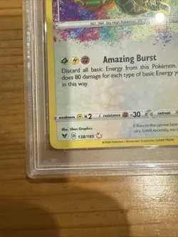 Rayquaza - 138/185 - Amazing Rare - Vivid Voltage - Pokemon Card - PSA 9 MINT - Image 5