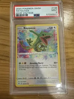 Rayquaza - 138/185 - Amazing Rare - Vivid Voltage - Pokemon Card - PSA 9 MINT - Image 1