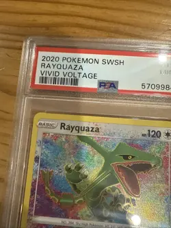 Rayquaza - 138/185 - Amazing Rare - Vivid Voltage - Pokemon Card - PSA 9 MINT - Image 3