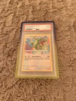Pokemon Vivid Voltage Rayquaza Holo Card 138/185 Amazing Rare PSA 9 WITH GUARD - Image 1