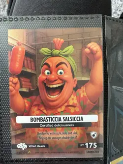 Panini Italian Brainrot TCG Card Bombasticcia Salsiccia 135/150 English Edition - Image 3