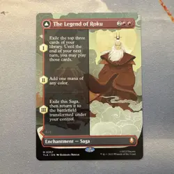 The Legend of Roku MINT Borderless 357 Avatar TLA MTG Mythic Unplayed Regular NM - Image 1