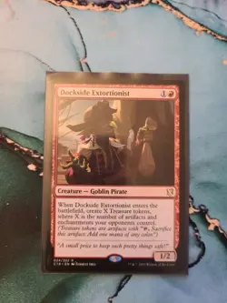 MTG Card. Dockside Extortionist - Commander 2019 #024. played, Very light wear - Image 1