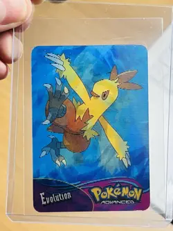 Pokemon Advanced 2004 Panini Lenticular Card, Blaziken-Combusken-torchic - Image 2