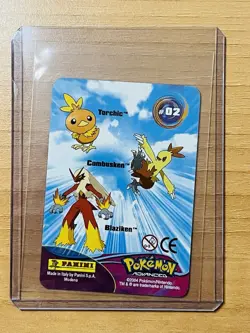 Pokemon Advanced 2004 Panini Lenticular Card, Blaziken-Combusken-torchic - Image 4