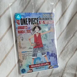 2 Bandai Namco One Piece Card Monkey.D.Luffy Learn Together US Voyage 2 Cards - Image 3