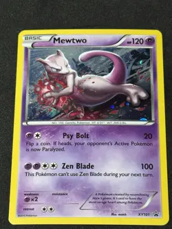 2015 Mewtwo XY101 Holo Promo Pokemon TCG LP - Image 1