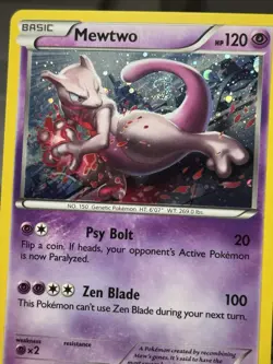 2015 Mewtwo XY101 Holo Promo Pokemon TCG LP - Image 2