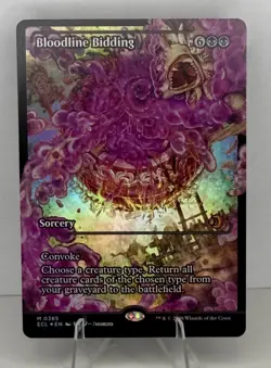 MTG ECL-0385 Foil Bloodline Bidding (Showcase) - Lorwyn Eclipsed Mythic Rare - Image 1