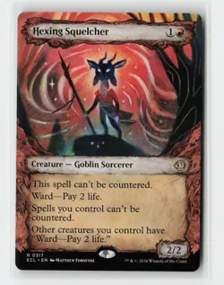 Hexing Squelcher Lorwyn Eclipsed Showcase Magic The Gathering MTG Card - Image 1