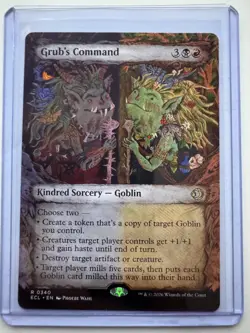 Grub's Command #0340 Showcase Non-Foil Lorwyn Eclipsed MTG NM ENG - Image 1