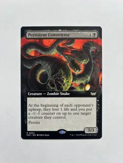 Persistent Constrictor (Extended Art) Commander: Duskmourn: House of Horror NM🐍 - Image 1