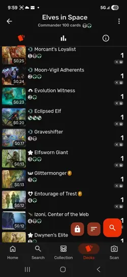Magic The Gathering Commander Deck Black Green Elves In Space - Image 4