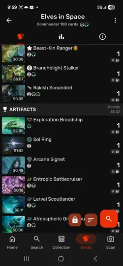 Magic The Gathering Commander Deck Black Green Elves In Space - Image 5