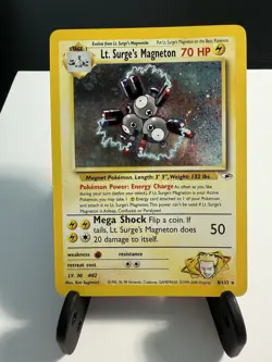 Lt. Surge’s Magneton SWIRL Holo Pokemon Gym Heroes 1999-2000 8/132 NM+ - Image 1