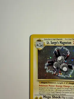 Lt. Surge’s Magneton SWIRL Holo Pokemon Gym Heroes 1999-2000 8/132 NM+ - Image 4