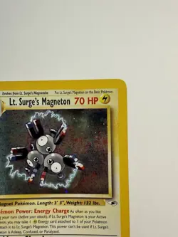 Lt. Surge’s Magneton SWIRL Holo Pokemon Gym Heroes 1999-2000 8/132 NM+ - Image 5