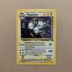 Magneton 11/62 Fossil Holo Rare Vintage Pokemon Card 1999 WOTC LP - Image 1