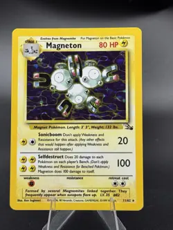 Magneton - 11/62 - Fossil Unlimited 1999 - WOTC - Holo Rare - MP - Pokemon TCG - Image 1