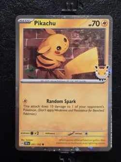 Pokemon Pikachu 051 /162 Stamped 2026 Pokemon Day 30 Promo TCG - Image 1