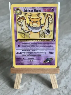 Pokemon TCG Sabrina's Hypno 56/132 1st Edition Gym Challenge (English) - NM - Image 1