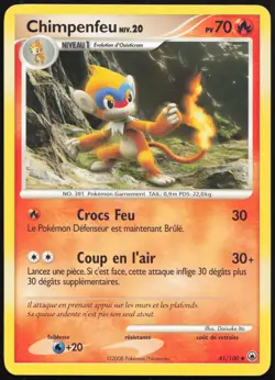 Carte Pokemon Chimpenfeu 41/100 Aube Majestueuse Francais - Image 1