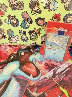 Pokemon Vanilluxe 045/182 Holiday Calendar 2024 Snowflake Stamp Cosmos Holo NM - Image 1