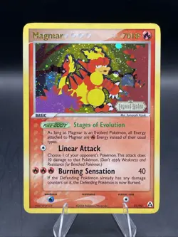 Pokemon Magmar Legend Maker 21/92 Rare Reverse Holo Stamped w/Swirl - Image 1