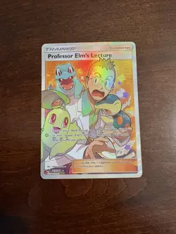 Pokemon Professor Elm's Lecture Full Art 213 214 SM Sun Moon Lost Thunder Holo - Image 1