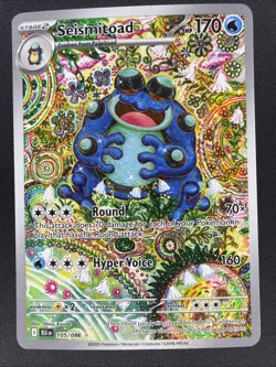 Pokemon TCG SV Black Bolt English Seismitoad #105/086 - Image 1