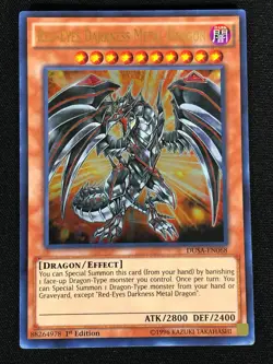 Yugioh Red-Eyes Darkness Metal Dragon DUSA-EN068 1st Ultra (MP) - Image 1