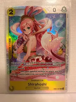 ONE PIECE Card Game TCG / Shirahoshi EB01-057 V.1 / SR English NM - Image 1