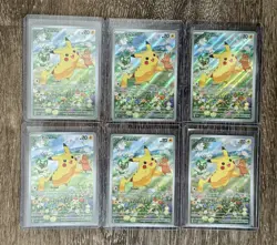 Pokemon Pikachu SVP 088 Scarlet & Violet Full Art Black Star Promo - Lot Of 6 - Image 1