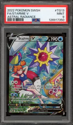 Pokemon Starmie V Astral Radiance Trainer Gallery Full Art #TG13 PSA 9 Mint - Image 1