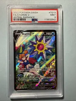 PSA 9 Starmie V Full Art TG13 Pokemon Astral Radiance Trainer Gallery ENGLISH - Image 1