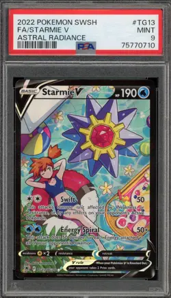 Pokemon Starmie V Astral Radiance Trainer Gallery Full Art #TG13 PSA 9 Mint - Image 1