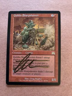 MTG Magic Goblin Sharpshooter Signed Artist Proof x1 Onslaught Greg Staples - Image 1