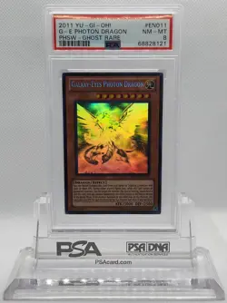 YUGIOH PHSW-EN011 GALAXY-EYES PHOTON DRAGON GHOST RARE PSA 8 NM-MINT #68828121 - Image 3