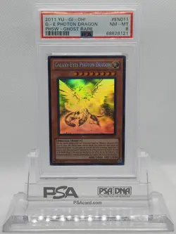YUGIOH PHSW-EN011 GALAXY-EYES PHOTON DRAGON GHOST RARE PSA 8 NM-MINT #68828121 - Image 4