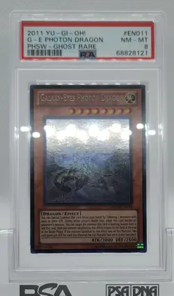 YUGIOH PHSW-EN011 GALAXY-EYES PHOTON DRAGON GHOST RARE PSA 8 NM-MINT #68828121 - Image 5