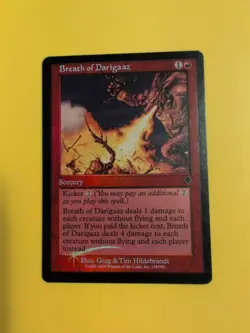 Breath of Darigaaz sorcery INVASION. FOIL MTG Card. Shooting star - Image 1