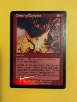 Breath of Darigaaz sorcery INVASION. FOIL MTG Card. Shooting star - Image 2