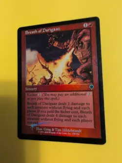 Breath of Darigaaz sorcery INVASION. FOIL MTG Card. Shooting star - Image 3