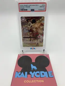 Mickey Mouse Brave Little Prince Iconic 242/204 PSA 10 Fabled Disney Lorcana - Image 1