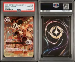 DISNEY LORCANA 2025 EN9 MICKEY MOUSE BRAVE LITTLE PRINCE ICONIC 242/204 PSA 10 - Image 3