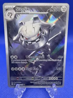 Steelix 150/132 - Mega Evolution Illustration Rare Pokemon TCG - NM Card - Image 1